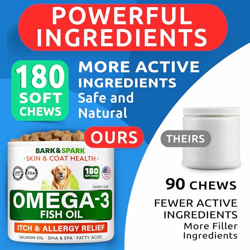 Omega 3 for Dogs & Cats - Fish Oil, Skin&Coat Health, - Product Imagery
