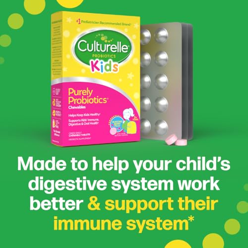 Culturelle Daily Chewable Probiotics for Kids Ages 3+, Berry - Product Imagery