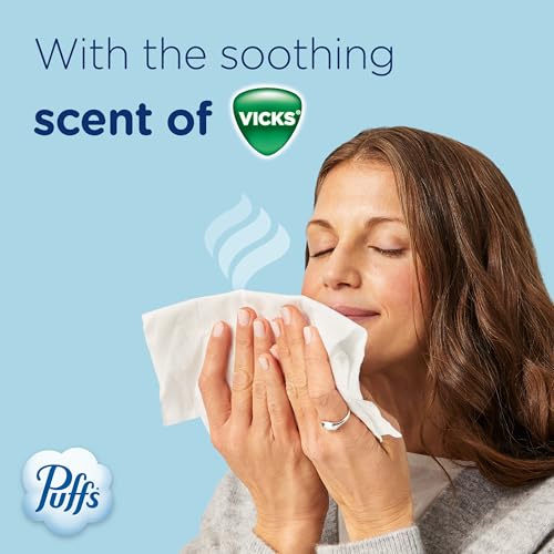 Puffs Plus Lotion with Vicks Facial Tissues, 4 Cubes, 48 Tissues - Product Imagery