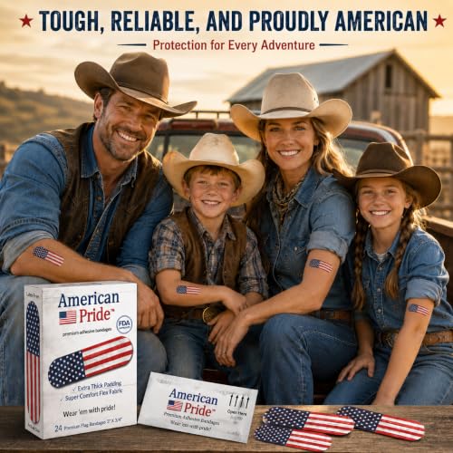 American Pride Premium Adhesive Bandages – Strong Comfortable - Product Imagery
