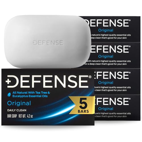 Defense Soap 5pk All Natural Tea Tree Bar Soap for Men – Original