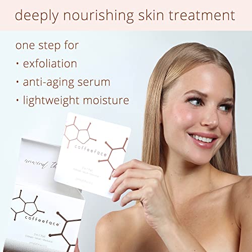 Coffeeface Anti-Aging Moisture Pads with Exfoliation and - Product Imagery