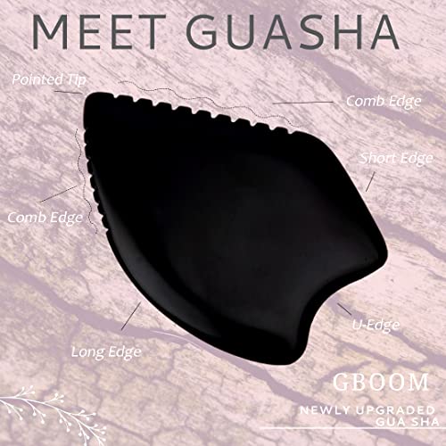Gua Sha Facial Massage Tools, BianStone Traditional Face & Body - Product Imagery