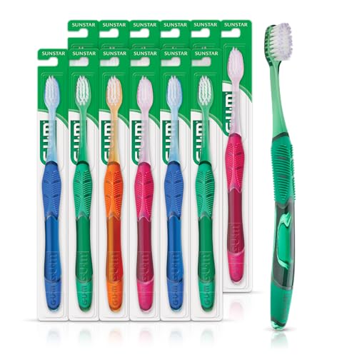 GUM Deep Clean Technique Soft Toothbrush, Compact Head, 1 Count - Product Imagery