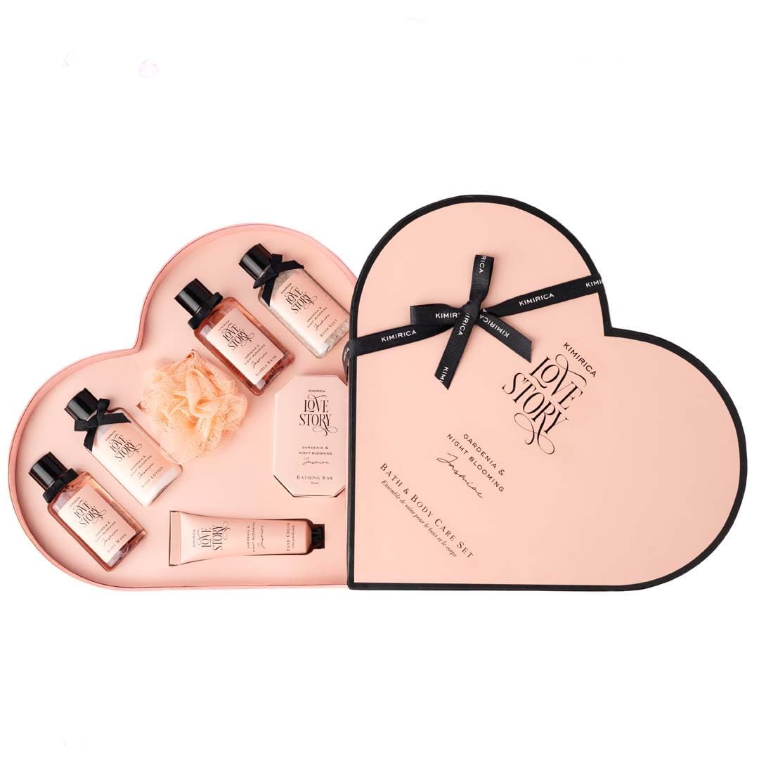 NIROMICCO KIMIRICA Gift Set Love Story Moment for Women & Men| Luxury Bath and Body Care Set for Husband & Wife |Birthda