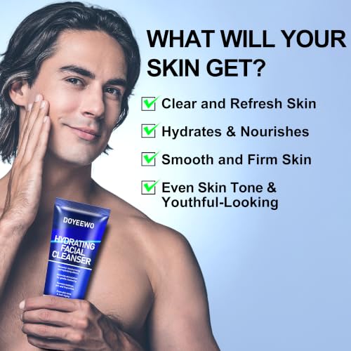 Full Size Skin Care for Men, Hydrate, Firm, Wrinkle & Radiant - Product Imagery