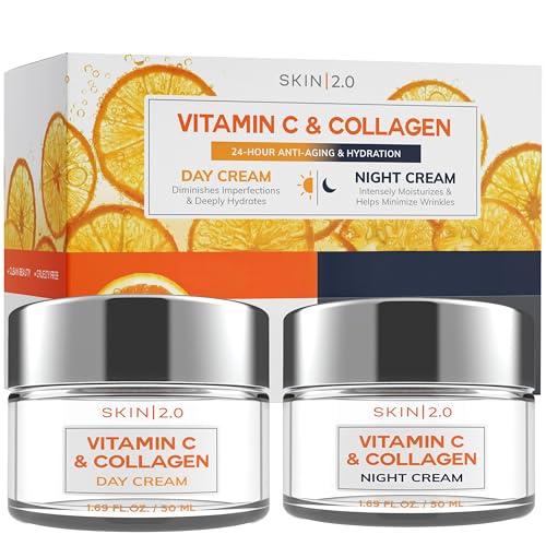 Skin 2.0 Vitamin C & Collagen Face Moisturizer – Anti Aging Day - Product Imagery
