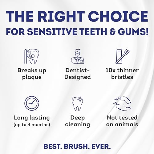 MOUTHWATCHERS Soft Manual Toothbrush, Adults, Flossing Bristles, - Product Imagery