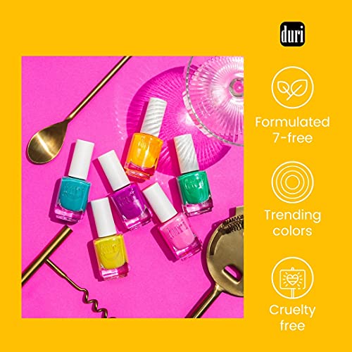 duri Nail Polish, 360 Bliss, Coral Orange Pastel, Full Coverage, - Product Imagery