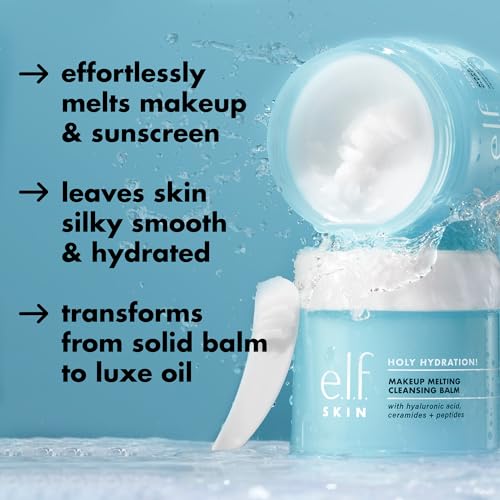 e.l.f. SKIN Holy Hydration! Makeup Melting Cleansing Balm, 2 oz - Product Imagery