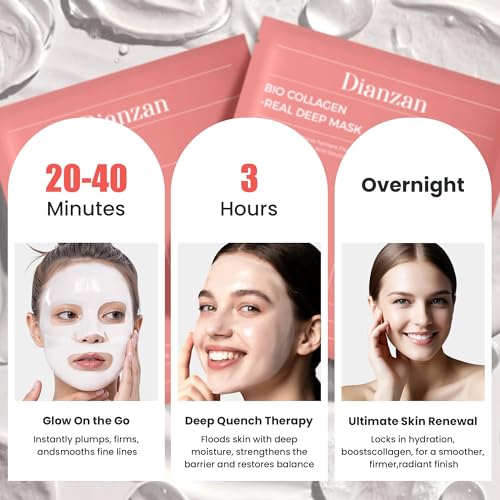 Dianzan Bio-Collagen Real Deep Mask, Deep Moisturizing, Firming, - Product Imagery