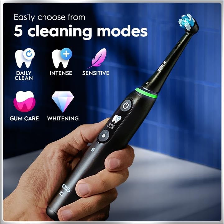 Oral-B iO Deep Clean + Protect Rechargeable Electric Toothbrush, - Product Imagery