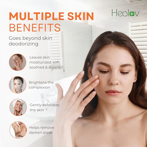 Healov Persimmon Body Wash for Body Odor Control – Purifying - Product Imagery
