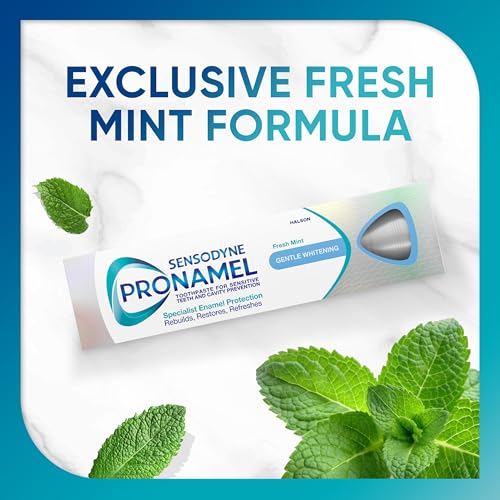 Sensodyne Pronamel Gentle Whitening Fresh Mint Toothpaste, 4 oz - Product Imagery