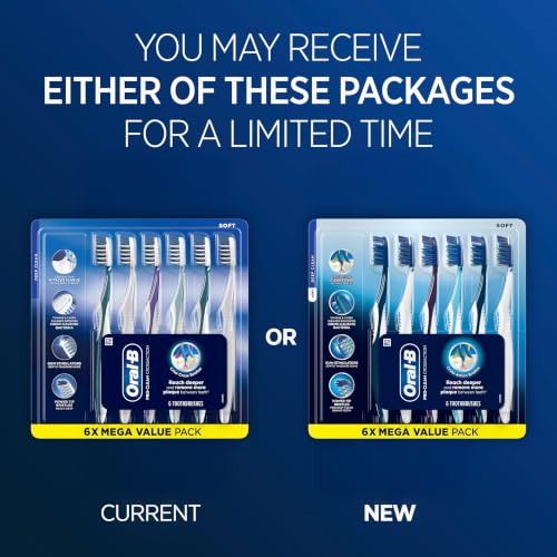 Oral-B Pro Clean Cross Action Toothbrushes, Deep Plaque Removal, - Product Imagery