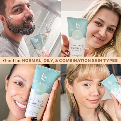 Face Wash Gel - Gentle Formula, USA Made with Organic & Natural - Product Imagery