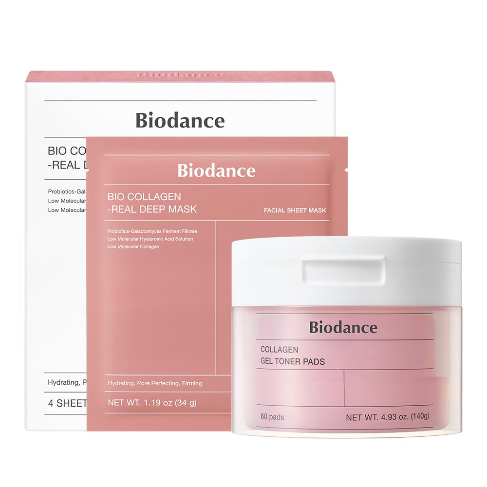 BIODANCE Collagen Day & Night Gel Duo: Bio-Collagen Mask & Toner - Product Imagery