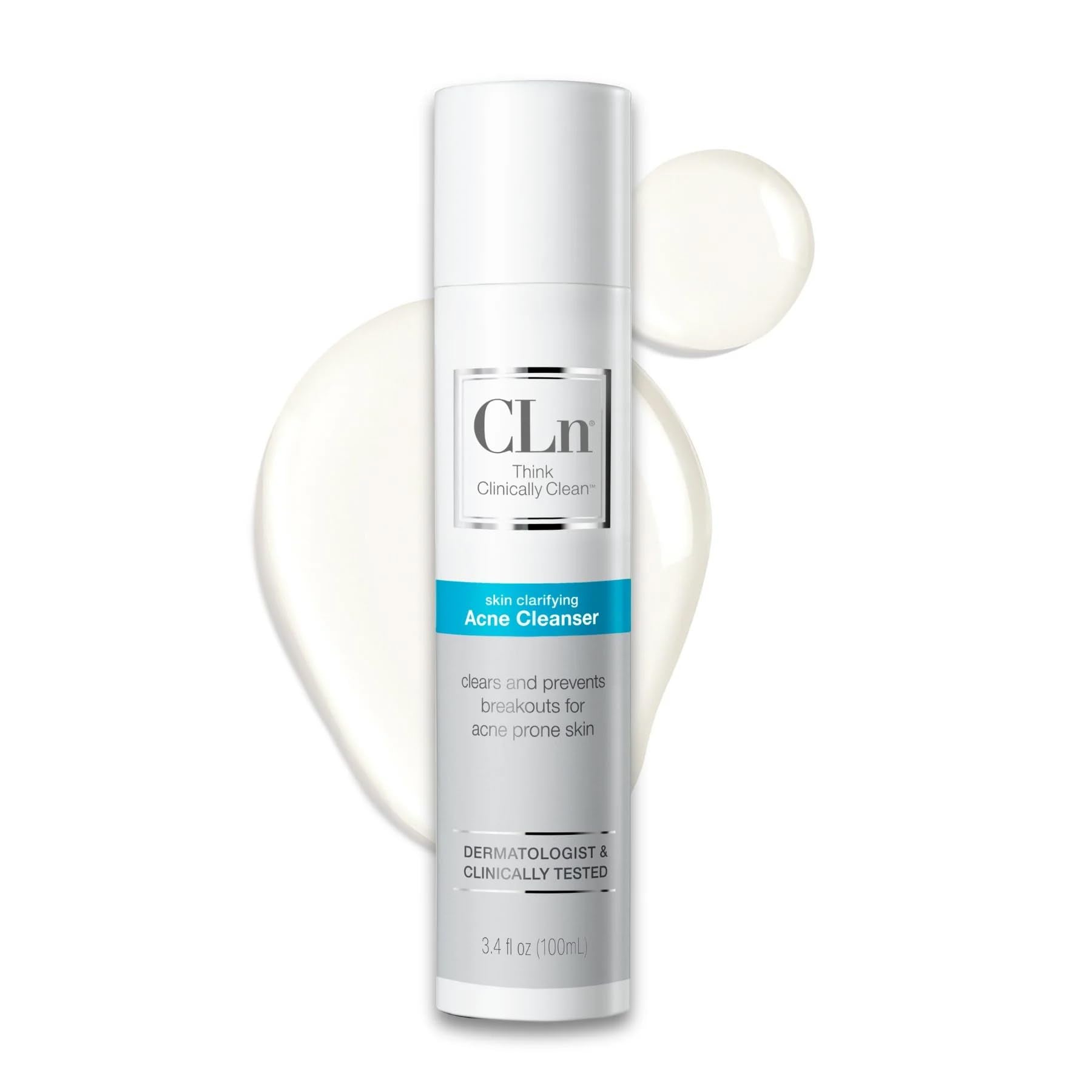 CLn® Acne Cleanser-Facial Cleanser with 0.5% Salicylic Acid to - Product Imagery