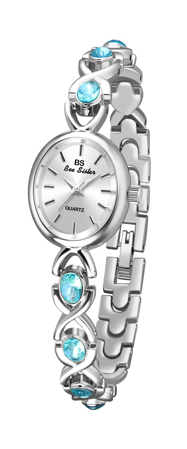 FANMIS Gold Watches for Women with Small Fase Oval Bracelet Dress Watch – back view and specifications