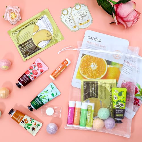 128 PCS Spa Party Supplies for Women, Spa Kit Include Lip - Product Imagery