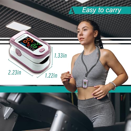 Pulse Oximeter Fingertip, Pulse Oximeter and Oxygen Monitor with - Product Imagery