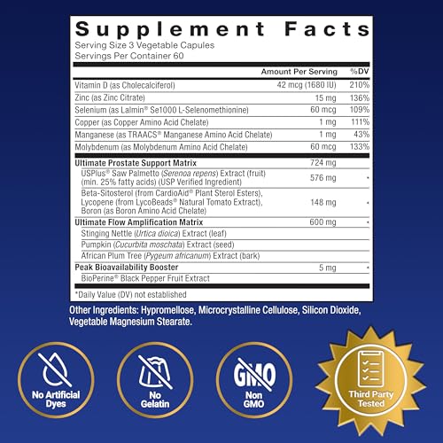 Force Factor Prostate Ultimate, Prostate Health Supplement for - Product Imagery