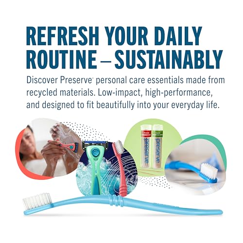 Preserve Adult Toothbrushes, Ultra Soft Bristles, Recycled - Product Imagery