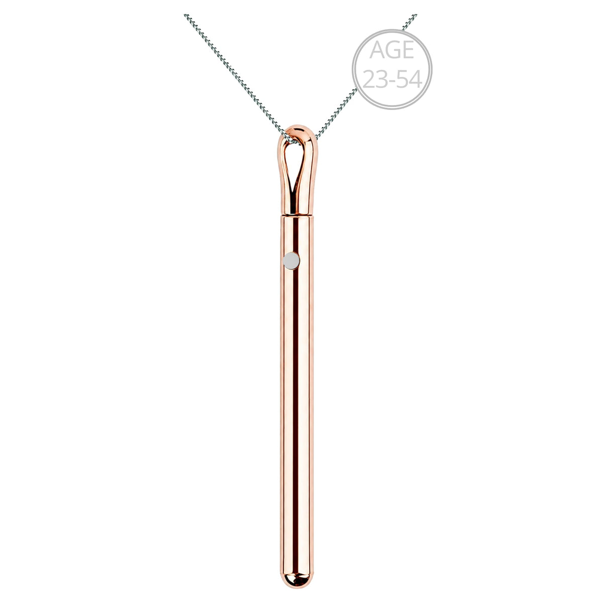 Coubomb Rose Gold Necklaces for Women Long Pendant Rechargeable Jewelry – Rose gold