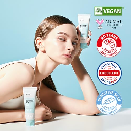 IUNIK Beta-Glucan Daily Moisture Cream - Deep Hydration & Repair - Product Imagery