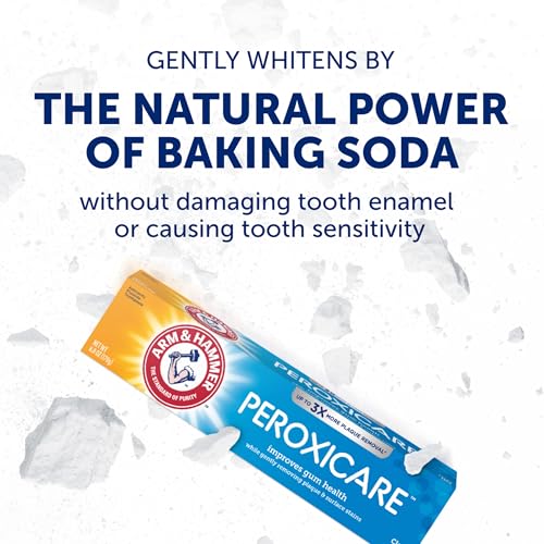 ARM & Hammer Peroxicare Toothpaste, Clean Mint, 6.0 oz, 4-Pack - Product Imagery