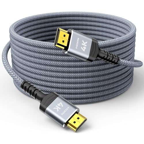 Highwings 4K Fiber Optic 65 FT HDMI Cable High Speed HDMI 2.0 Cables – Grey