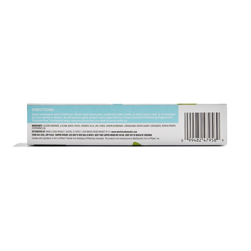 365 Whole Foods Fluoride-Free Whitening Toothpaste 5.5oz