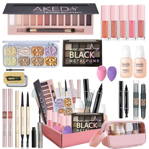 Ruicen Makeup Kit for Women Full Kit, Maquillaje para Mujer en Oferta, Makeup Kit for Teens Includes Foundation Eyeshado