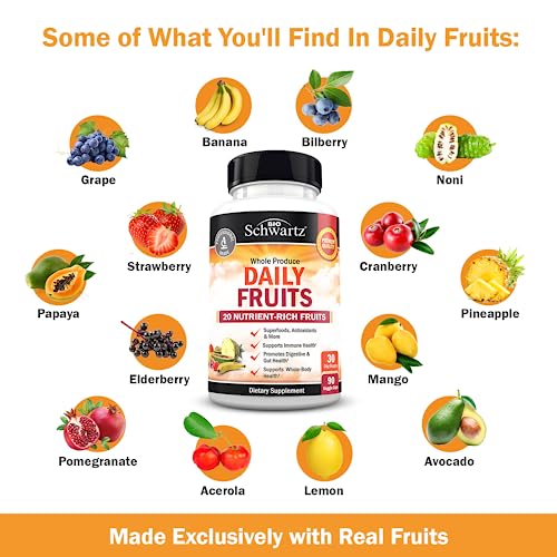 Daily Fruits and Vegetables Supplement - Super Fruit and Veggies - Product Imagery
