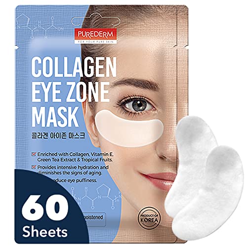 Purederm Collagen Eye Patches for Puffy Eyes, Dark Circles & - Product Imagery