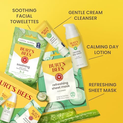 Burt's Bees Gentle Skin Care To-Go Set, Includes Cleanser, - Product Imagery