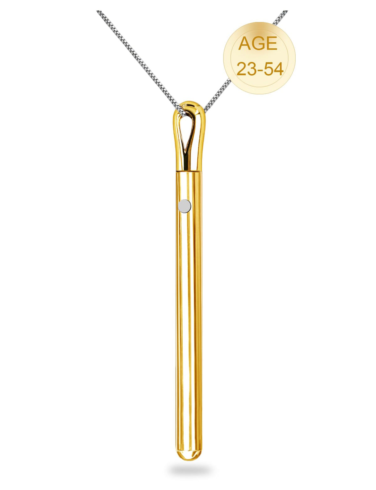 Coubomb Gold Necklaces for Women Long Pendant, Simple Chain Rechargeable Jewelry – Gold Plated, Stainless Steel, Standar
