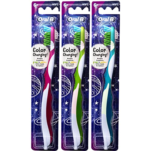 Oral-B Pro-Health Junior CrossAction Galaxy Toothbrush, Ages 6+, - Product Imagery