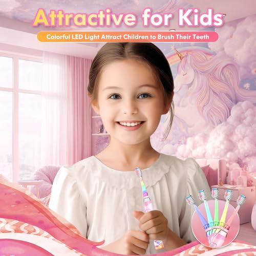 Kids Electric Toothbrush with Timer Toddler Toothbrush Age - Product Imagery
