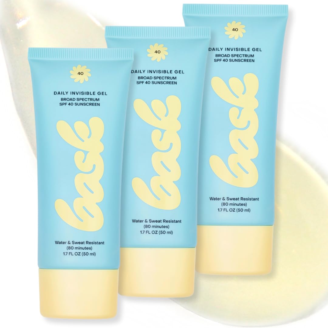 Bask SPF 40 Daily Invisible Gel Face Sunscreen - Broad Spectrum - Product Imagery