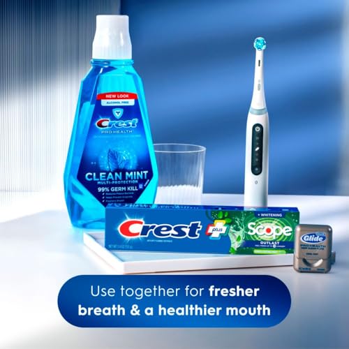 Crest Complete Whitening + Scope, Long Lasting Mint Toothpaste, - Product Imagery