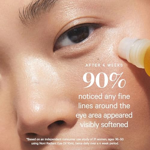 KORA Organics Noni Radiant Eye Oil with Rose Quartz Roller Ball - Product Imagery