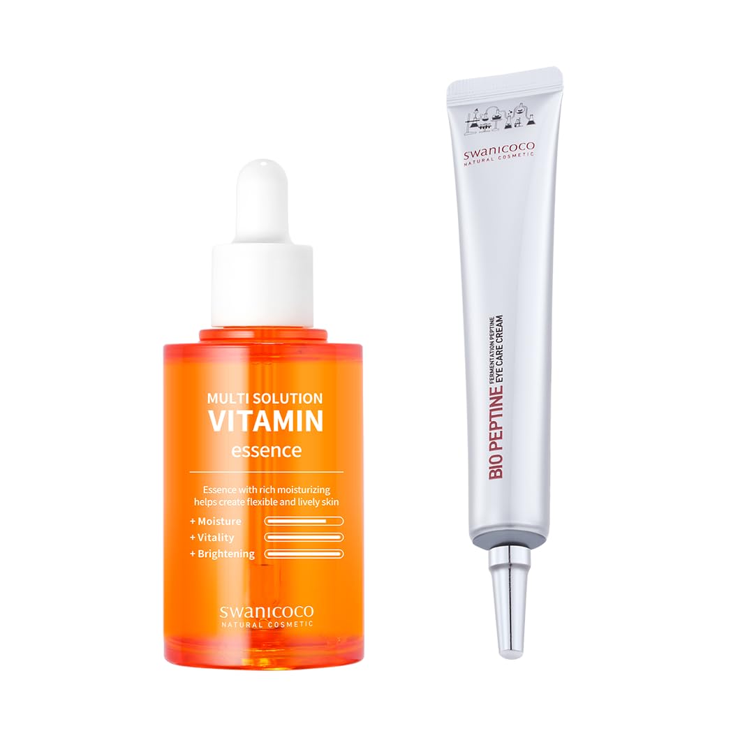 SWANICOCO Pregnancy Safe Skincare Brightening Duo (Instagram Viral Product) Multi Solution Vitamin Essence & Fermentatio