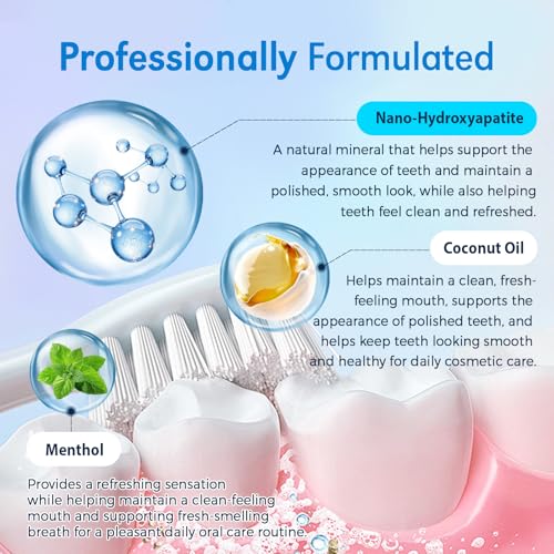 Enamel-Safe Teeth Whitening Powder - Hydroxyapatite - Gentle on - Product Imagery