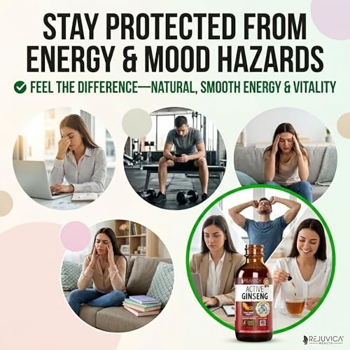 Korean Red Panax Ginseng Liquid Drops - Energy Vitality Support - Product Imagery