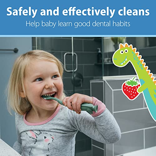 Dr. Brown's Fluoride-Free Baby Toothpaste, Strawberry, 1-Pack - Product Imagery