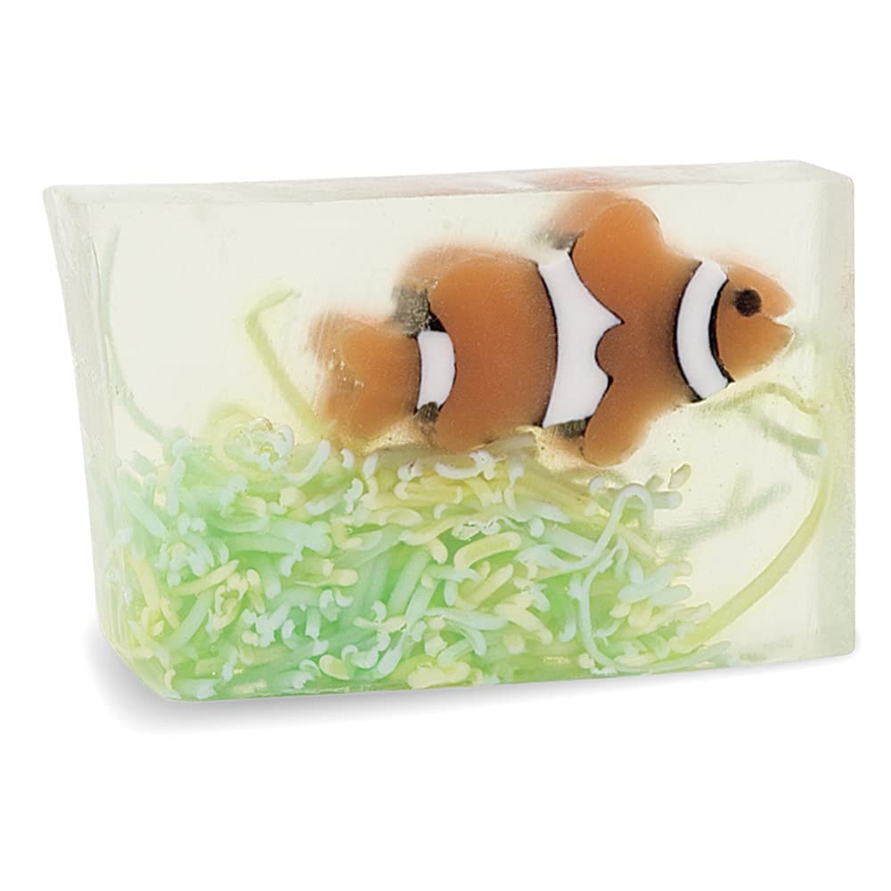 Primal Elements Sea Glycerin Bar Soap pack of 8, natural skin cleaning agent with ocean-inspired ingredients, in colorful soap bars.