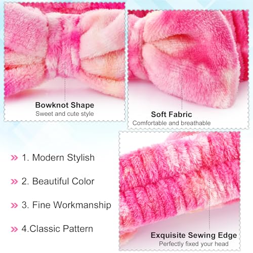 Wteehn 6pcs Headband and Wristband for Face Washing, Makeup Spa - Product Imagery