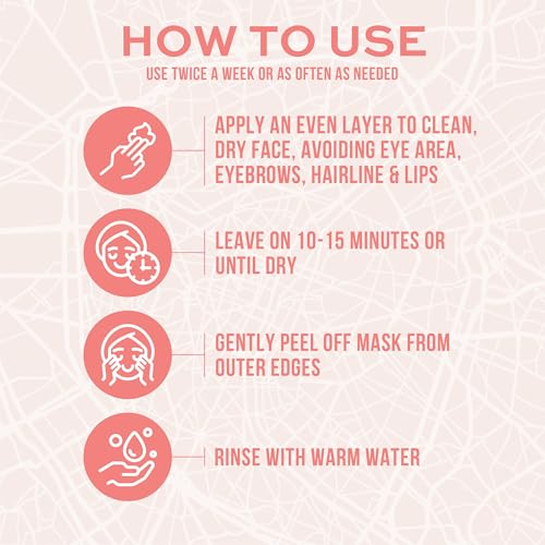 Freeman Exotic Blends French Pink Clay Peel Off Face Mask, 6 fl - Product Imagery