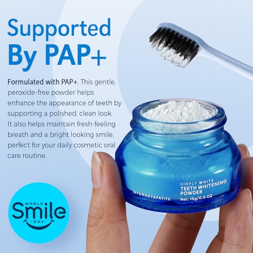 Enamel-Safe Teeth Whitening Powder - Hydroxyapatite - Gentle on - Product Imagery